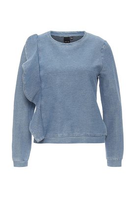 LOST INK  DENIM FRILL SWEAT