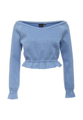 LOST INK  FRILL TRIM BARDOT SWEAT