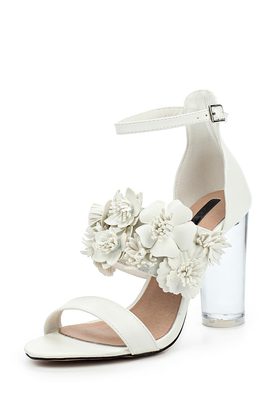 LOST INK  MONIKA FLORAL PERSPEC HEELED SANDAL